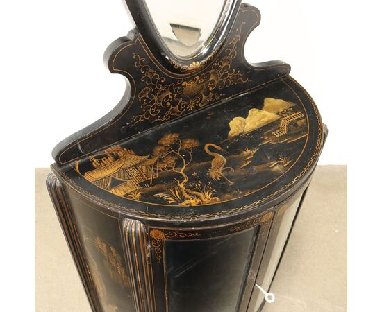 Vetrinetta con Specchio in Stile Chinoiserie Italia, XX Secolo