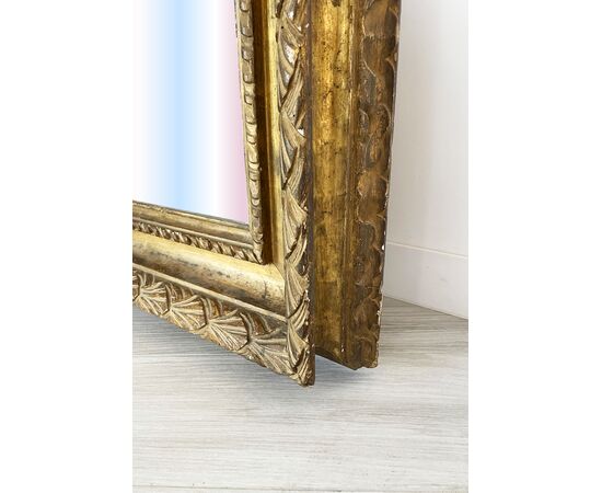 Specchiera XIX - XX sec. con cornice dorata