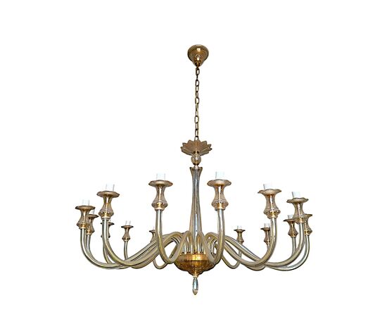 Grande Lampadario di Murano a 16 bracci