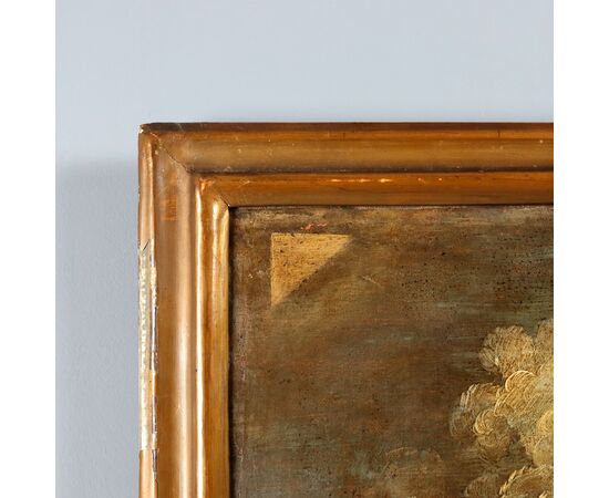 Dipinto Paesaggio con Figure e Mandria