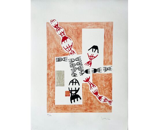 “Opale 7” - Litografia Giuseppe Capogrossi (1900-1972)