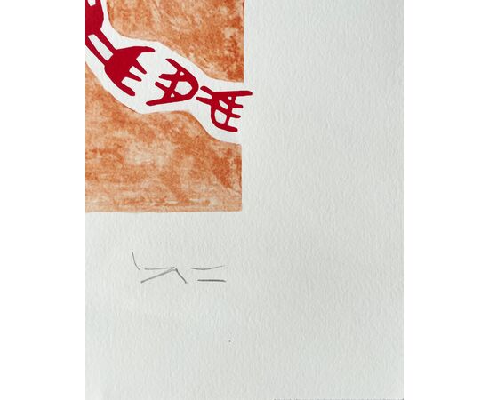 “Opale 7” - Litografia Giuseppe Capogrossi (1900-1972)