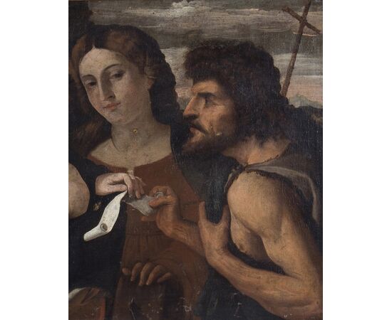 Dipinto del XVI sec. Madonna con bambino