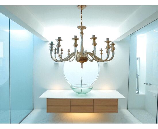 Grande Lampadario di Murano a 16 bracci