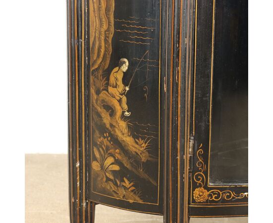 Vetrinetta con Specchio in Stile Chinoiserie Italia, XX Secolo
