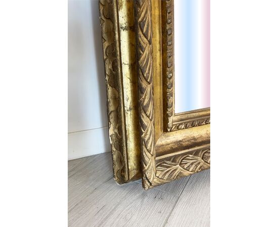 Specchiera XIX - XX sec. con cornice dorata