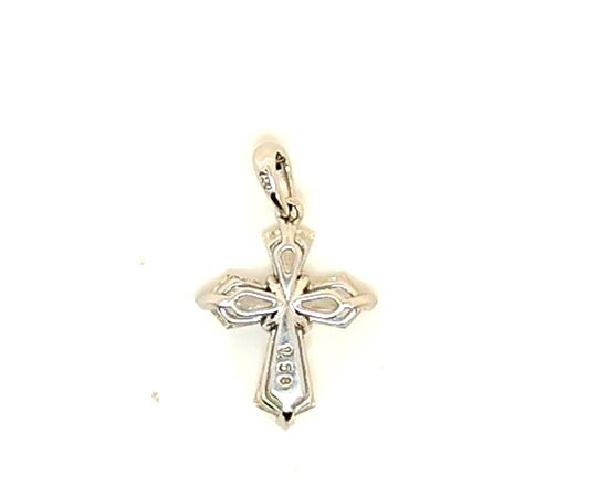 Croce diamanti montata su oro 