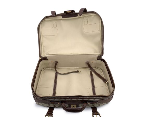 GUCCI Borsa da Viaggio Vintage in Tela Col. Beige Ophidia L