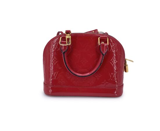 LOUIS VUITTON Borsa a Mano in Pelle Lucida Col. Rosso Alma BB M