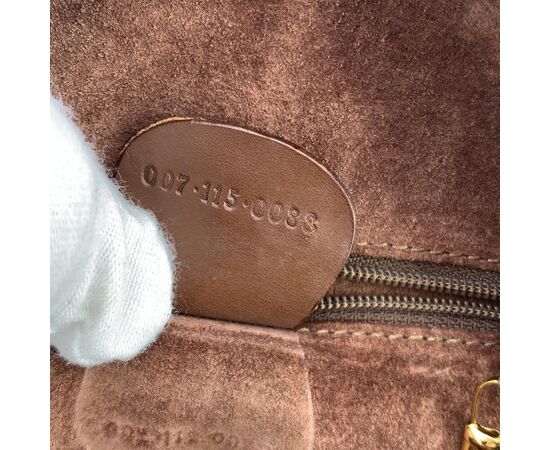 GUCCI Borsa a Tracolla Vintage in Pelle Col. Marrone S