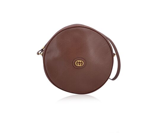 GUCCI Borsa a Tracolla Vintage in Pelle Col. Marrone S