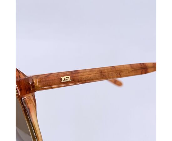 YVES SAINT LAURENT Occhiali da Sole Vintage in Acetato Col. Arancione