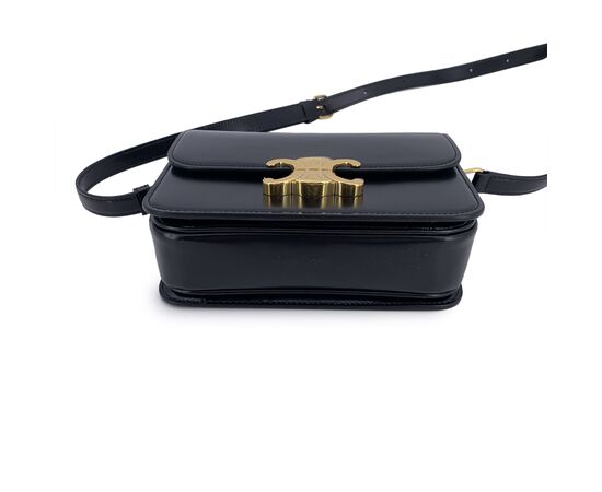 CELINE Borsa a Tracolla in Pelle Col. Nero Triomphe S