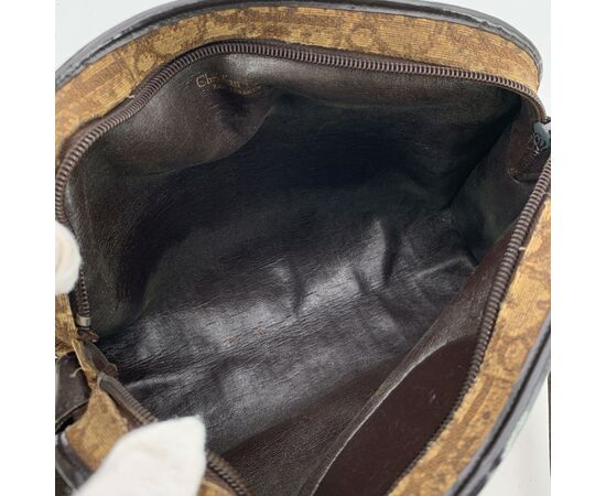 DIOR Borsa a Tracolla Vintage in Tela Col. Marrone M