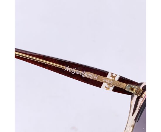 YVES SAINT LAURENT Occhiali da Sole Vintage in Acetato Col. Marrone