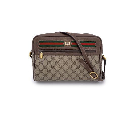 GUCCI Borsa a Tracolla Vintage in Tela Col. Beige Ophidia M