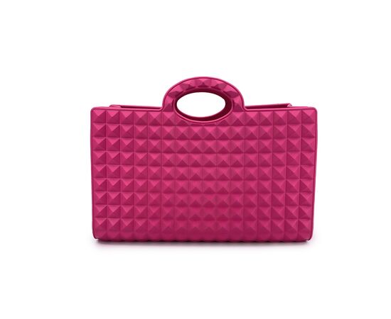 VALENTINO GARAVANI Borsa a Mano in Plastica Col. Rosa Le Troisieme M