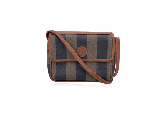FENDI Borsa a Tracolla Vintage in Tela Col. Marrone S