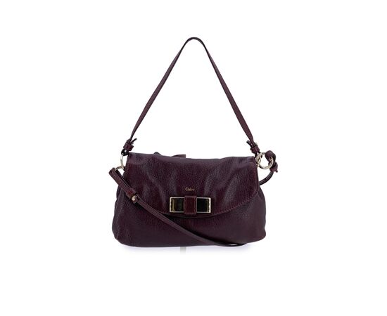 CHLOE Borsa a Tracolla in Pelle Col. Bordeaux Lily S