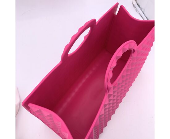 VALENTINO GARAVANI Borsa a Mano in Plastica Col. Rosa Le Troisieme M