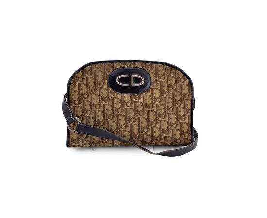 DIOR Borsa a Tracolla Vintage in Tela Col. Marrone M