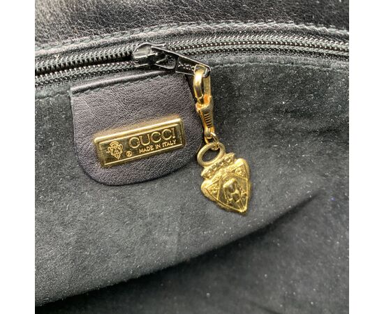 GUCCI Borsa a Tracolla Vintage in Pelle Col. Nero Ophidia M