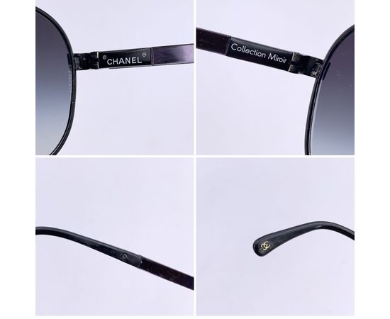 CHANEL Occhiali da Sole in Metallo Col. Nero CC