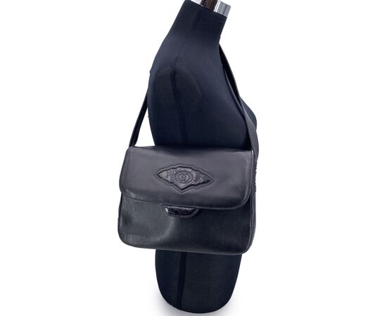 GUCCI Borsa a Tracolla Vintage in Pelle Col. Nero Ophidia M
