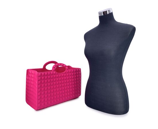VALENTINO GARAVANI Borsa a Mano in Plastica Col. Rosa Le Troisieme M