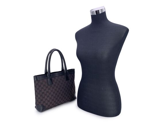 GUCCI Borsa Shopper in Tela Col. Marrone M