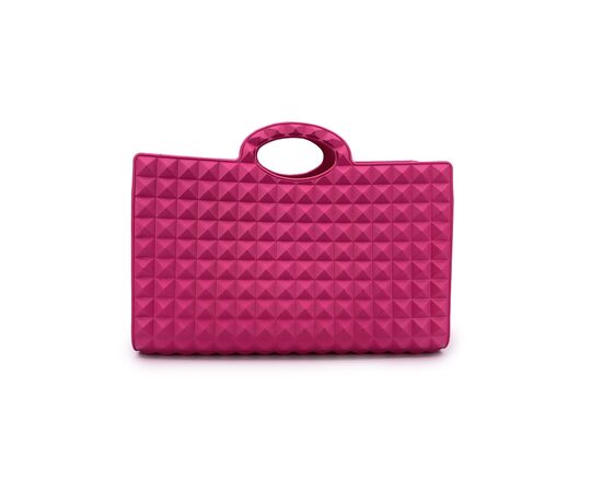 VALENTINO GARAVANI Borsa a Mano in Plastica Col. Rosa Le Troisieme M