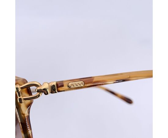 GUCCI Occhiali da Sole Vintage in Acetato Col. Marrone