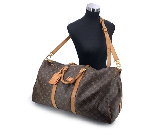 LOUIS VUITTON Borsa da Viaggio in Tela Col. Marrone Keepall L