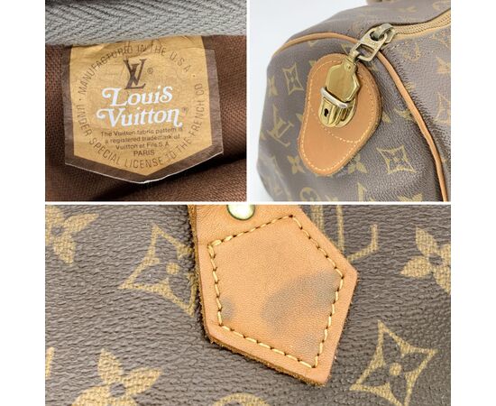 LOUIS VUITTON Borsa a Mano Vintage in Tela Col. Marrone Speedy M