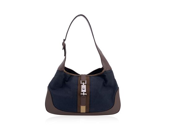GUCCI Borsa Hobo in Tela Col. Nero Jackie M