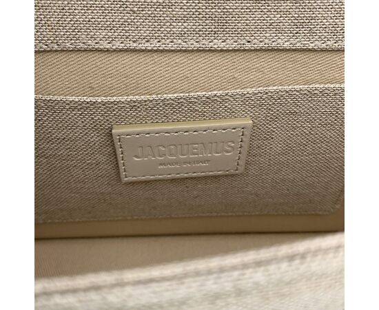 JACQUEMUS Borsa a Tracolla in Tela Col. Beige Le Bambino S