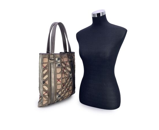 BURBERRY Borsa Shopper in Pelle Col. Beige Brook M