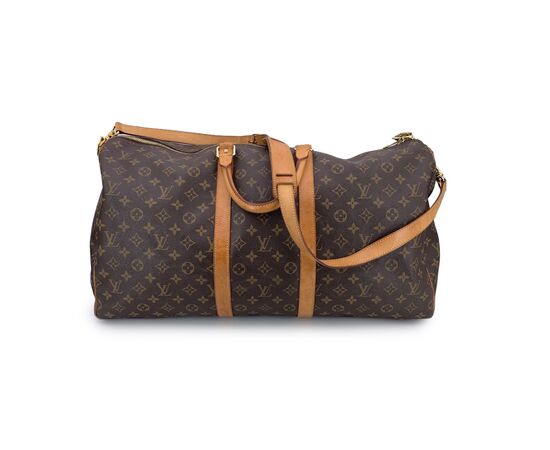 LOUIS VUITTON Borsa da Viaggio in Tela Col. Marrone Keepall L