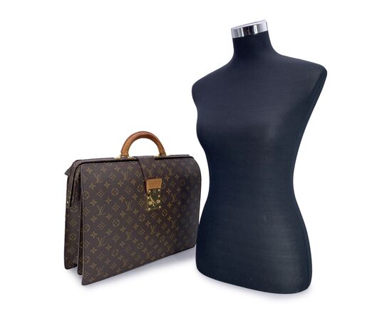 LOUIS VUITTON Borsa Ventiquattrore Vintage in Tela Col. Marrone L