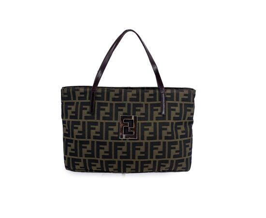 FENDI Borsa Shopper in Tela Col. Marrone FF M