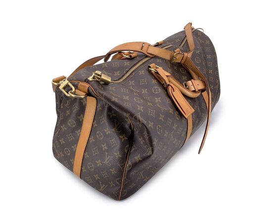 LOUIS VUITTON Borsa da Viaggio in Tela Col. Marrone Keepall L