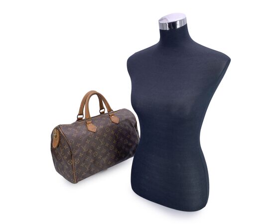 LOUIS VUITTON Borsa a Mano Vintage in Tela Col. Marrone Speedy M