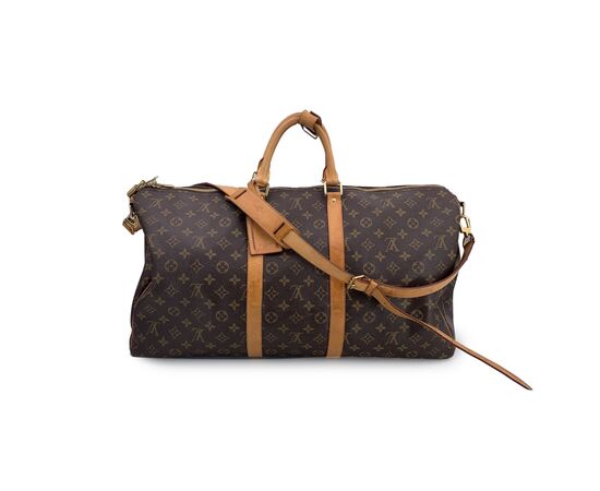 LOUIS VUITTON Borsa da Viaggio in Tela Col. Marrone Keepall L