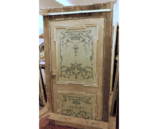 ptl357 lacquered door with frame, size h cm 221 x width. 110 cm     