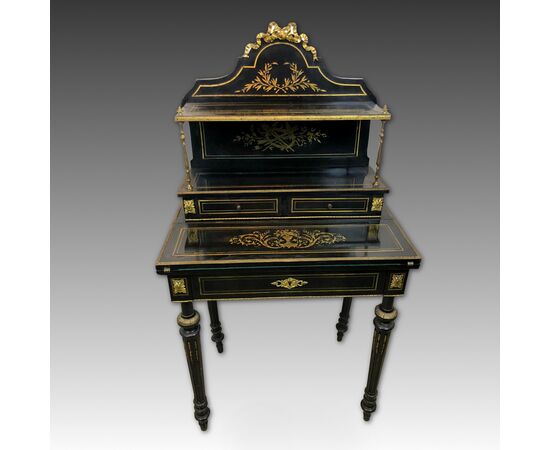 Antique French Bonheur du jour Napoleon III     