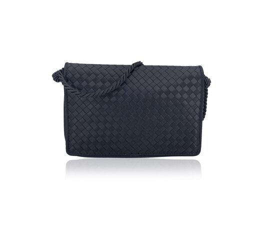 BOTTEGA VENETA Borsa a Tracolla in Tela Col. Nero S