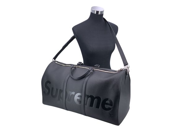 LOUIS VUITTON Borsa da Viaggio in Pelle Col. Nero Keepall L