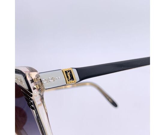YVES SAINT LAURENT Occhiali da Sole Vintage in Acetato Col. Nero