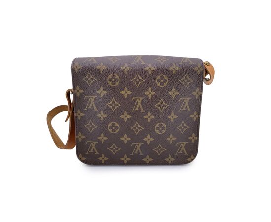 LOUIS VUITTON Borsa a Tracolla Vintage in Tela Col. Marrone Cartouchiere M