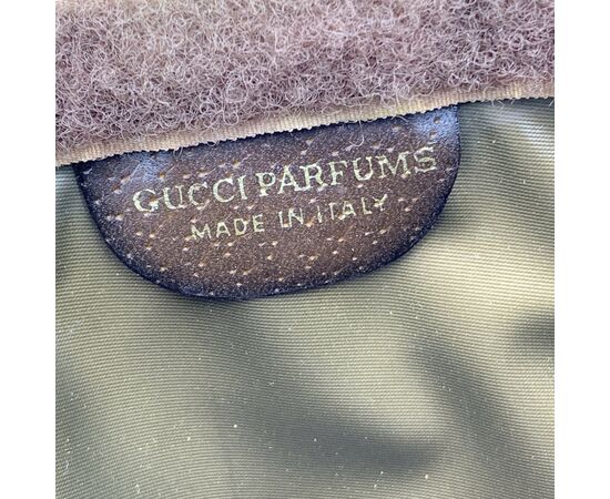 GUCCI Pochette Vintage in Tela Col. Beige Ophidia S